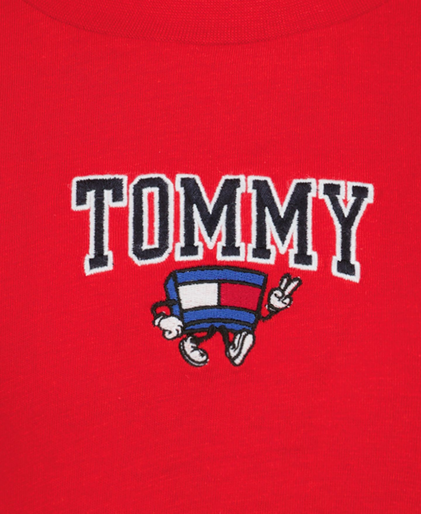 Футболка Tommy Hilfiger Mascot Color-Blocked Short-Sleeve для мальчиков, цвет: Красный — фото 9