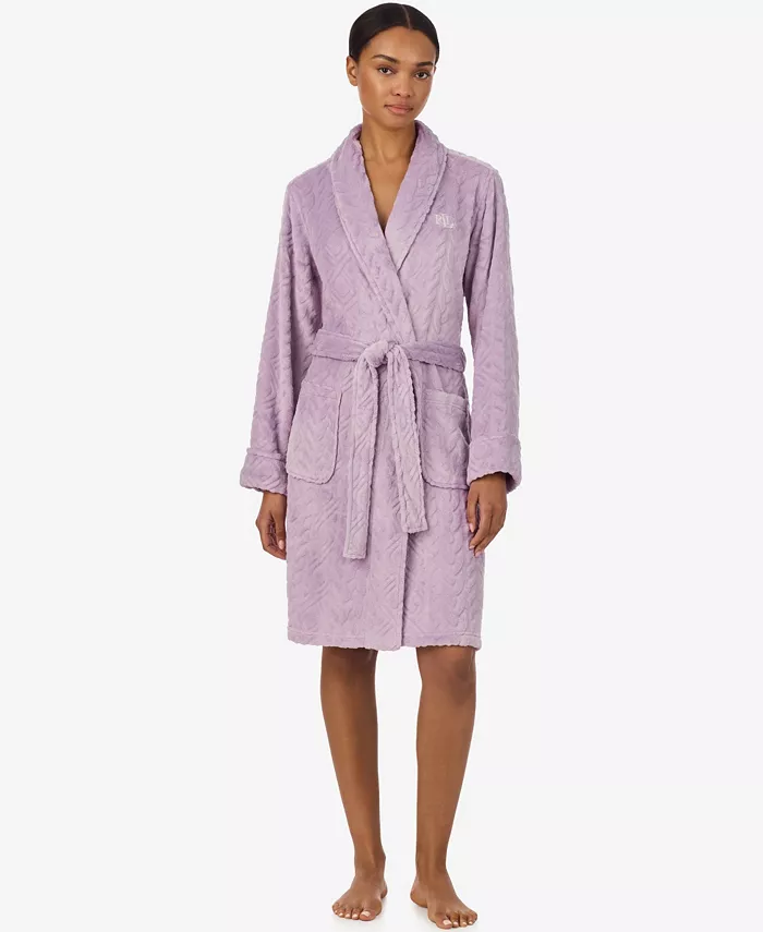 Women's Self-Tie Belt Short Robes