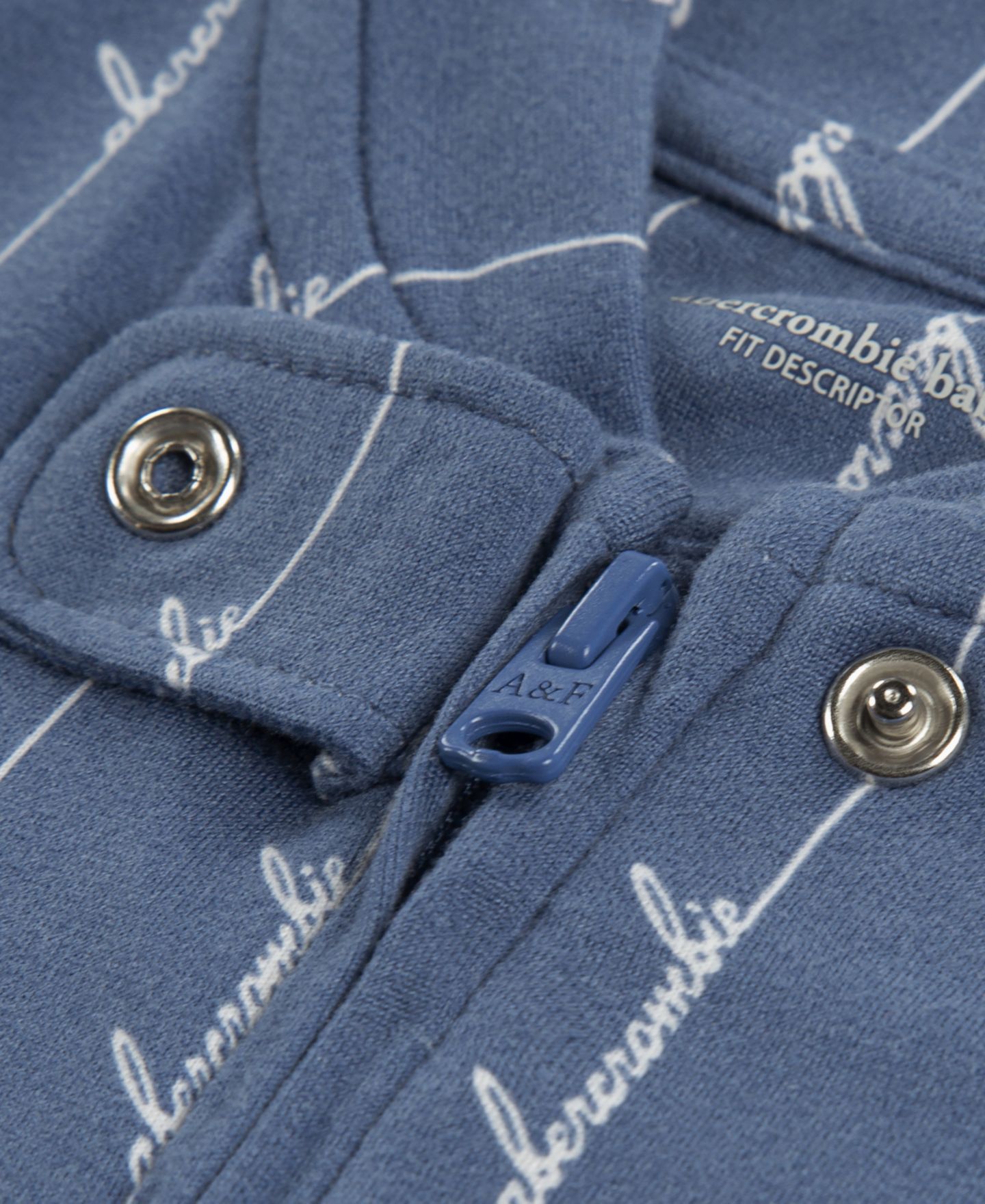 Детские джерси abercrombie kids из трикотажа с начёсом и закрытыми ножками для малыша, цвет: Синий, вариант 1 — фото 3