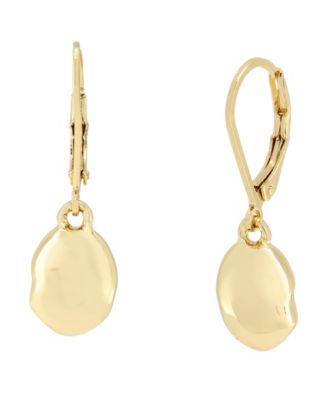 Silver Bean Drop Earrings
