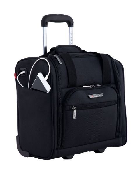 Чемоданы Travelers Club Rafael Rolling Carry-On Underseater, цвет: Чёрный