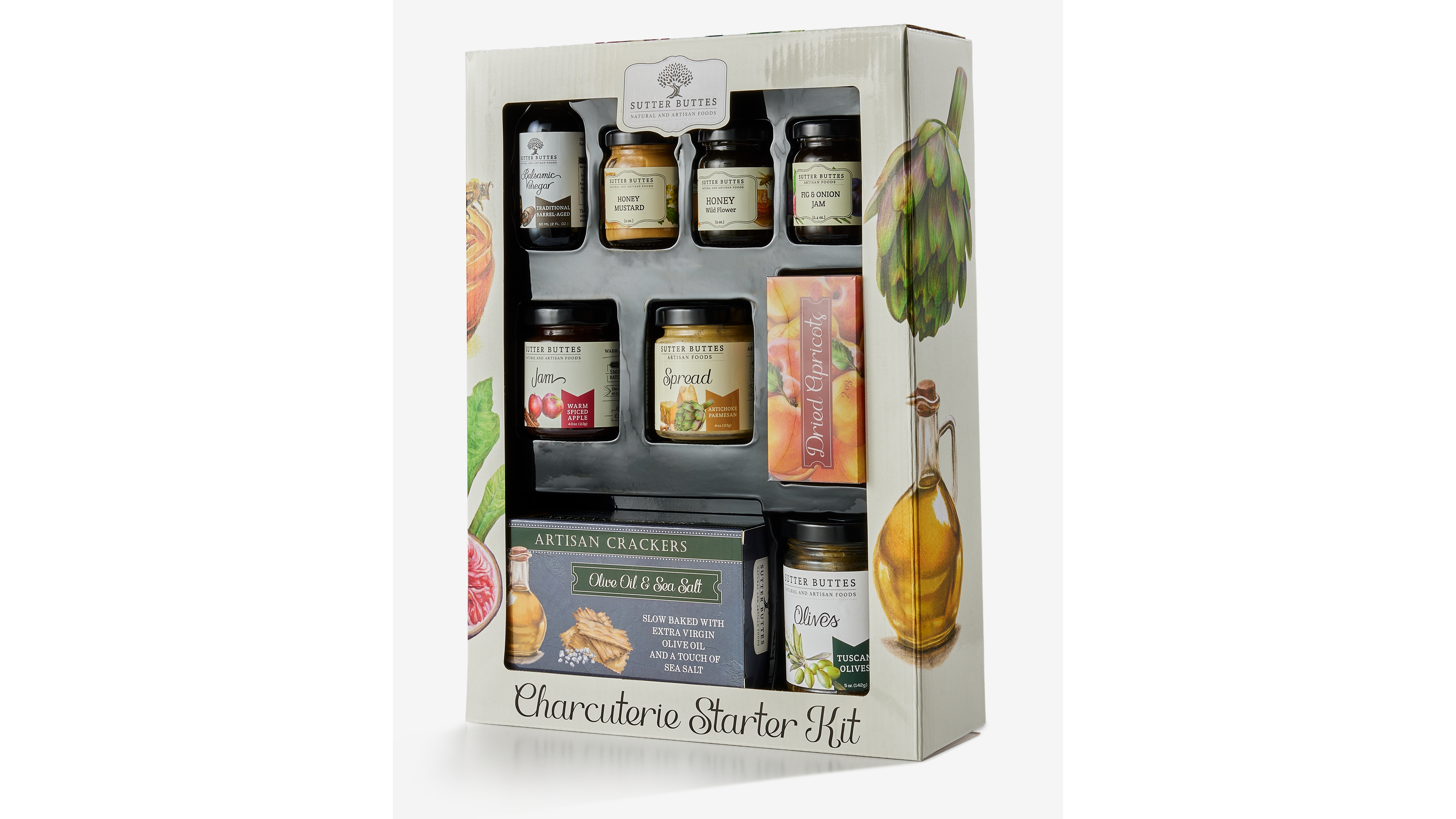 Sutter Buttes Gourmet Charcuterie Starter Kit Gift Set, 9 Piece
