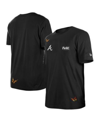 X Felt Men's&nbsp;New Era x Felt Black Atlanta Braves T-Shirt