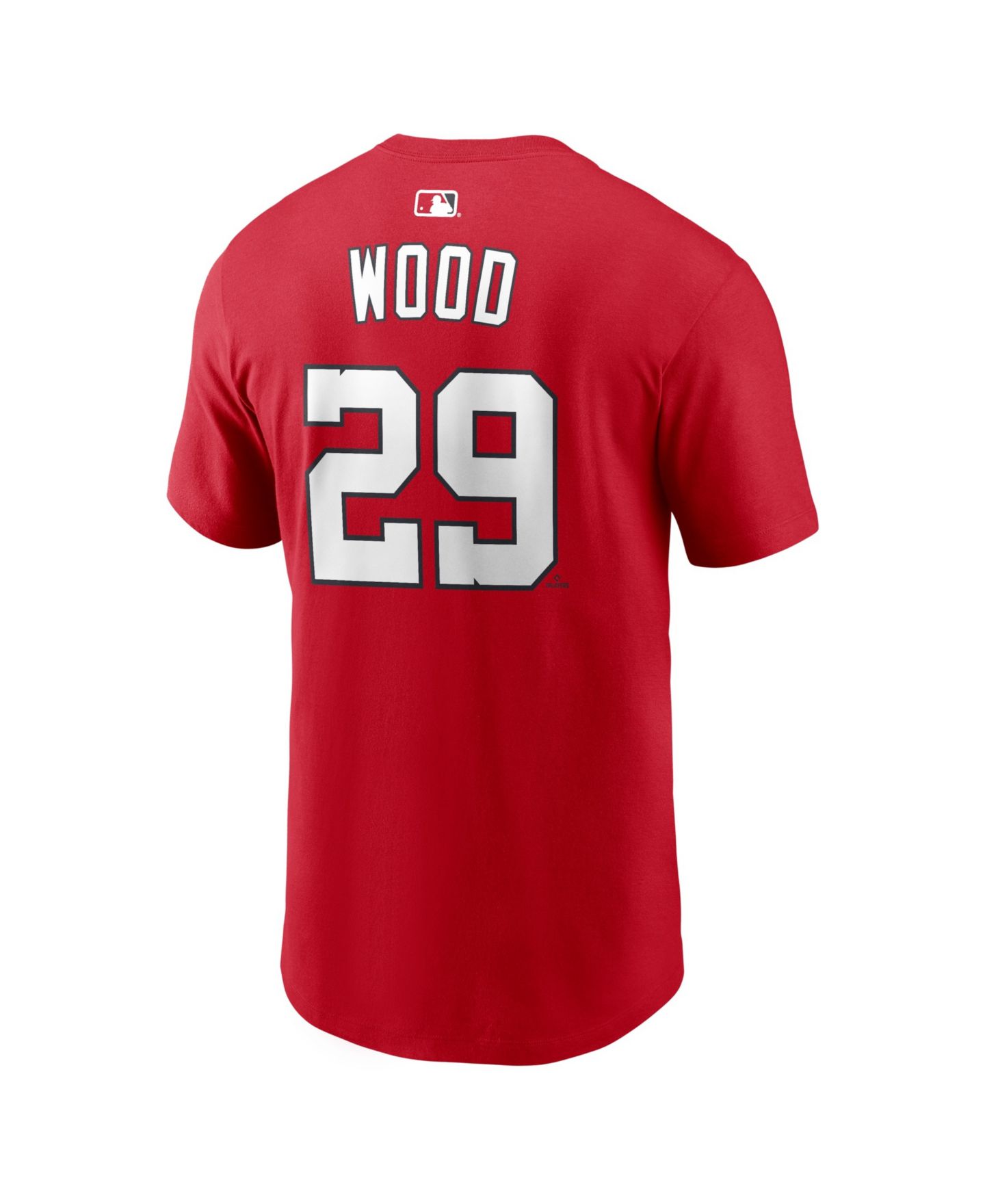 Мужская футболка Nike James Wood Red Washington Nationals Name & Number — фото 3
