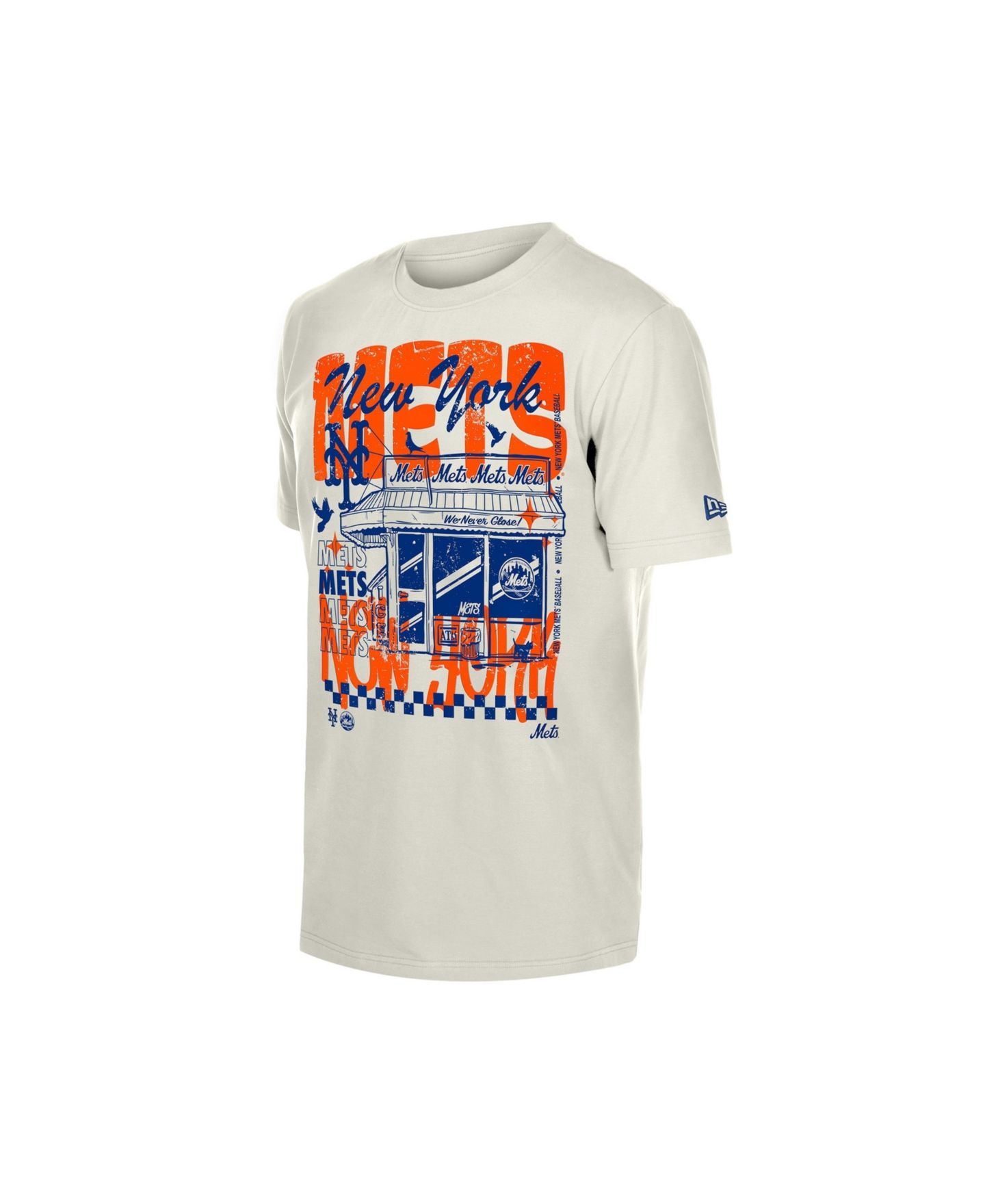 Мужская футболка New Era Cream New York Mets Injection Lifestyle Foodie Fashion — фото 2
