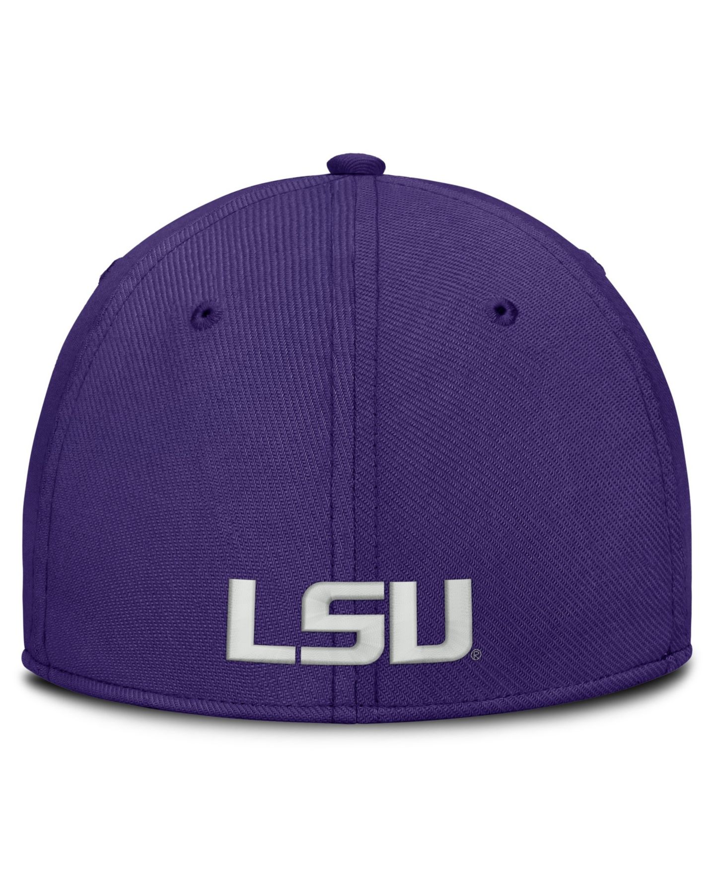 Мужская кепка Nike Purple LSU Tigers Rise On-Field Swoosh Flex Dri-FIT Flex Hat — фото 4