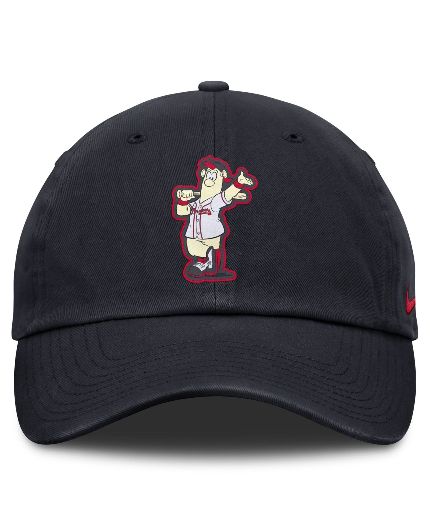 Детская кепка Nike Navy Atlanta Braves Mascot Club Adjustable Hat — фото 2