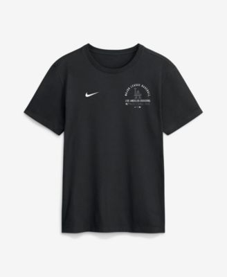 Men's Black Los Angeles Dodgers Split Logo T-Shirt