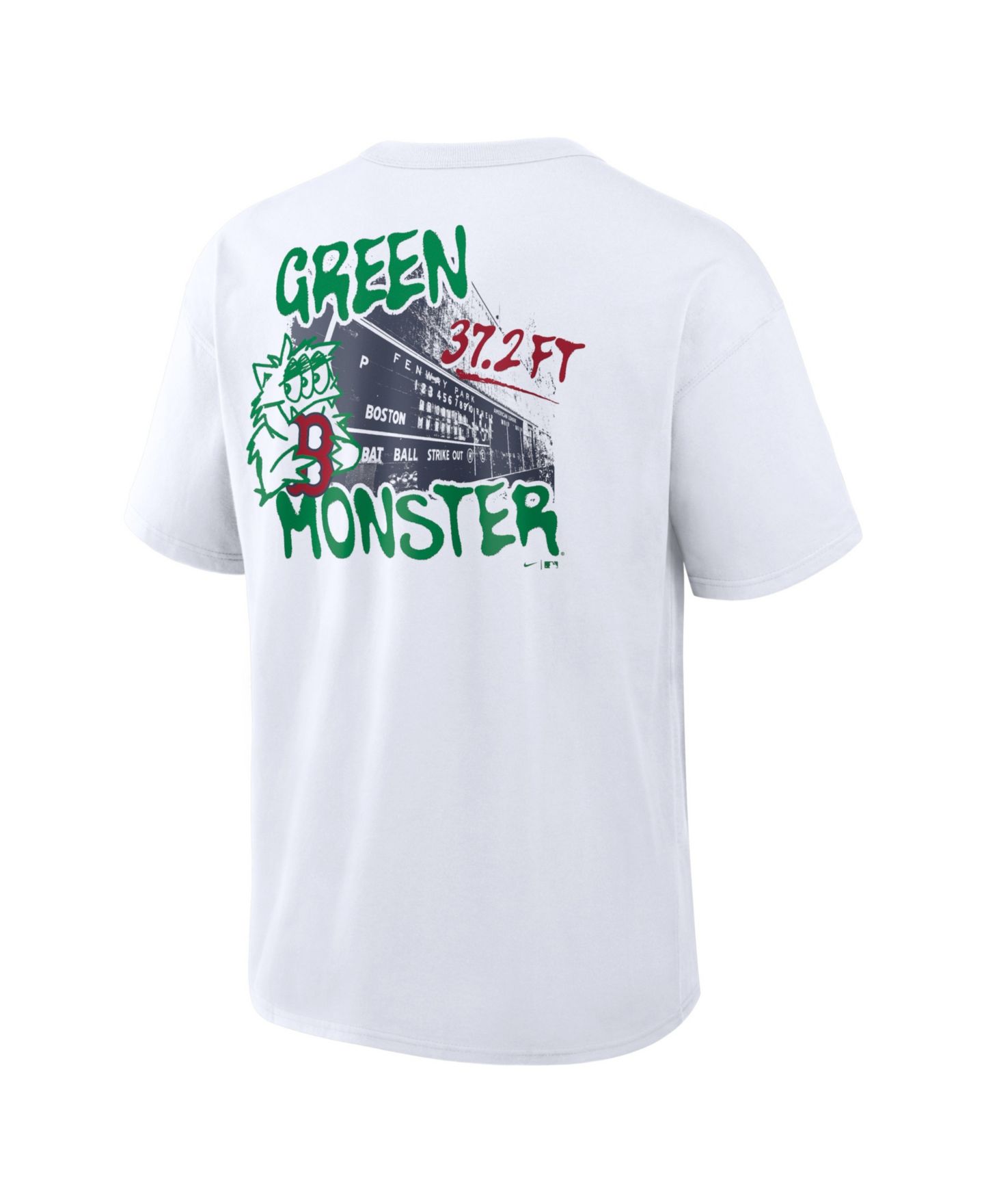 Мужская футболка Nike White Boston Red Sox Green Monster Local Max90 — фото 3