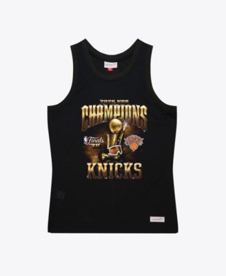Men's Black New York Knicks 2026 NBA Finals Champions Mesh Tank Top