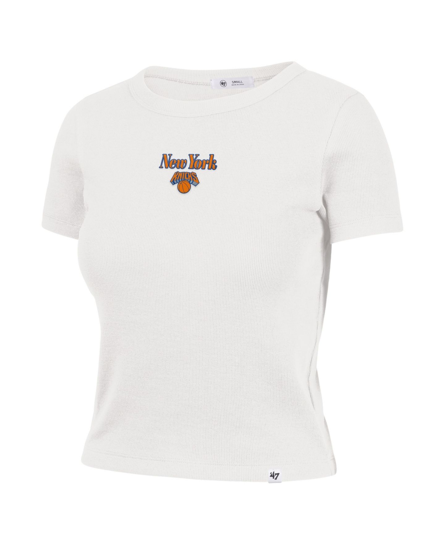 Женская футболка '47 Brand Sand New York Knicks Straight Cut Baby Rib — фото 2