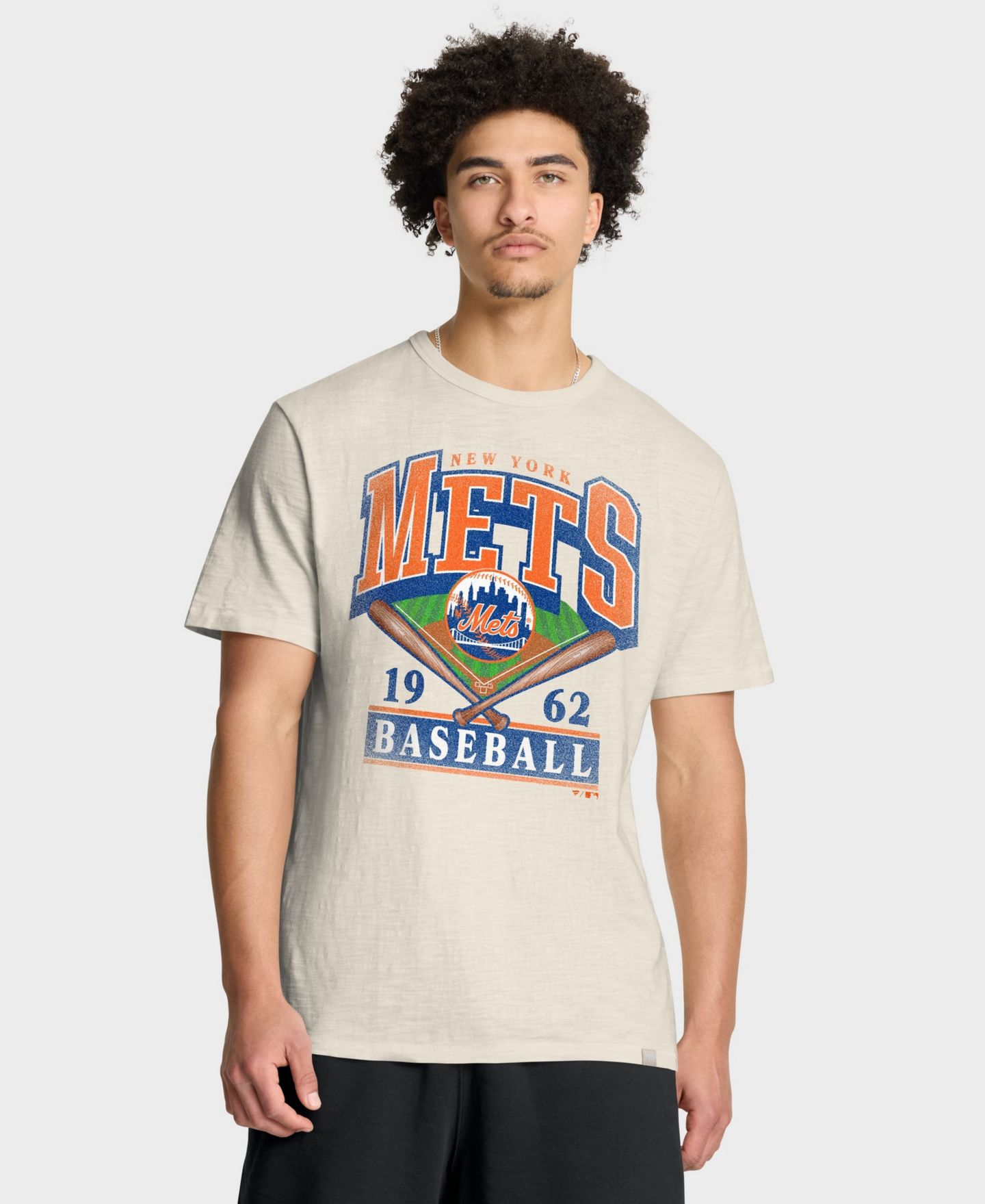 Мужская футболка Fanatics Tan New York Mets Stadium Slub — фото 1