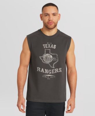 Men's Charcoal Texas Rangers Muscle Tank Top