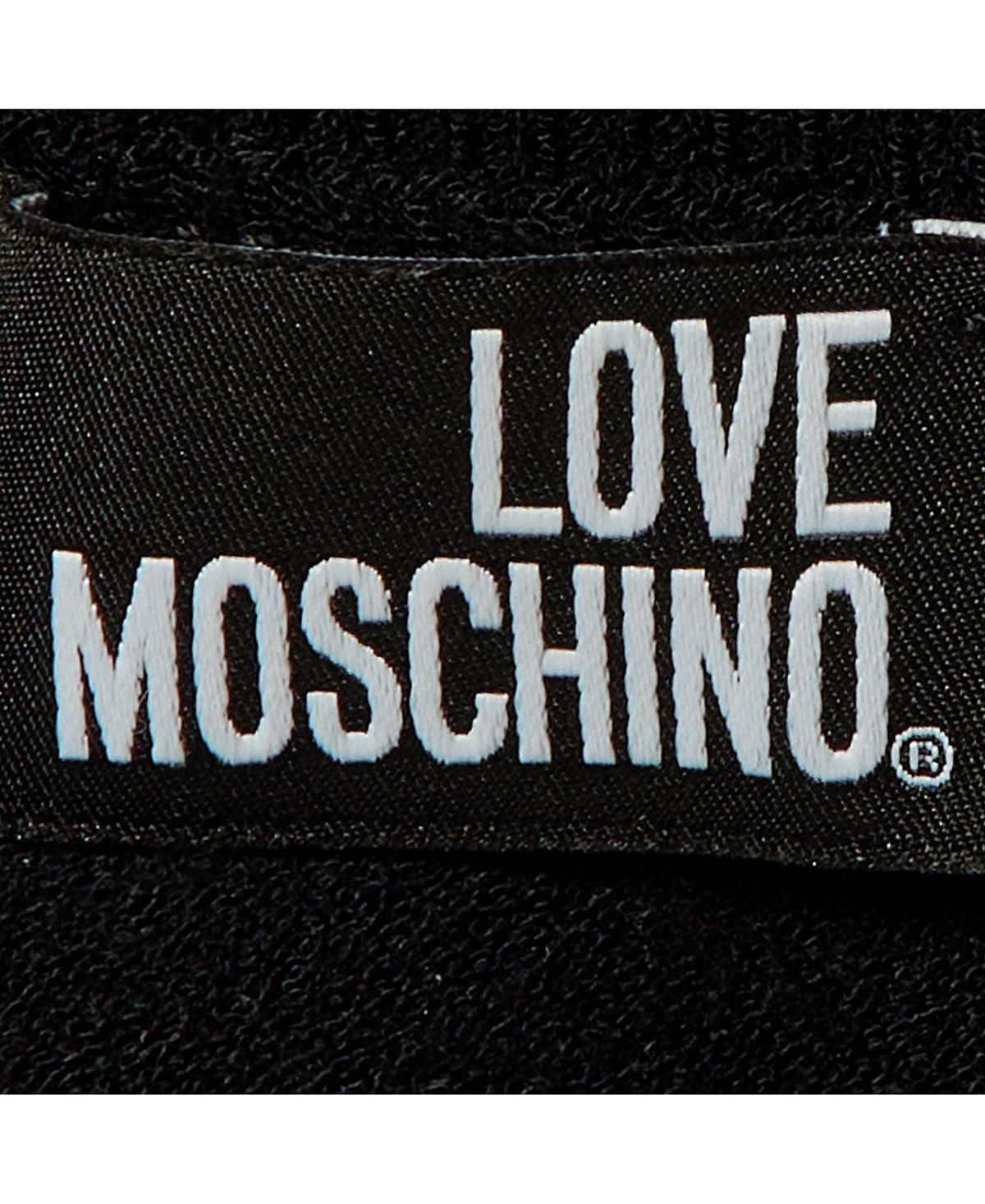 Pre-Owned Love Moschino Women's Logo Knit Turtle Neck Sweater view 3 — MAYCSS fashion products