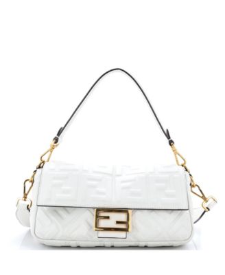 Medium Baguette NM Bag Zucca Embossed Leather