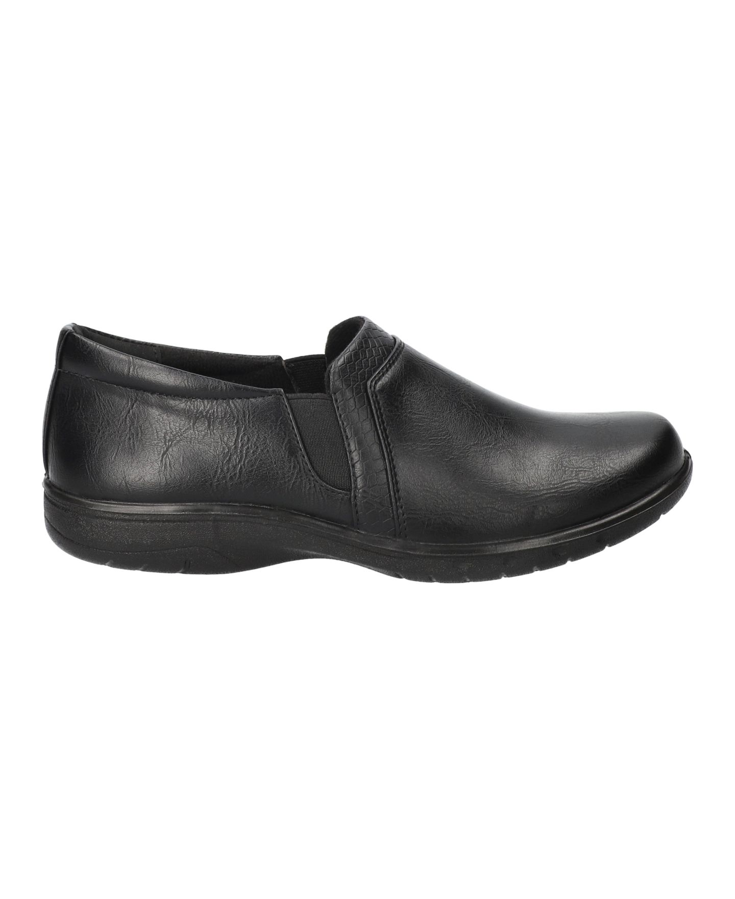 Женские балетки Easy Street Moira Slip-On Flats, цвет: Чёрный змеиный — фото 2