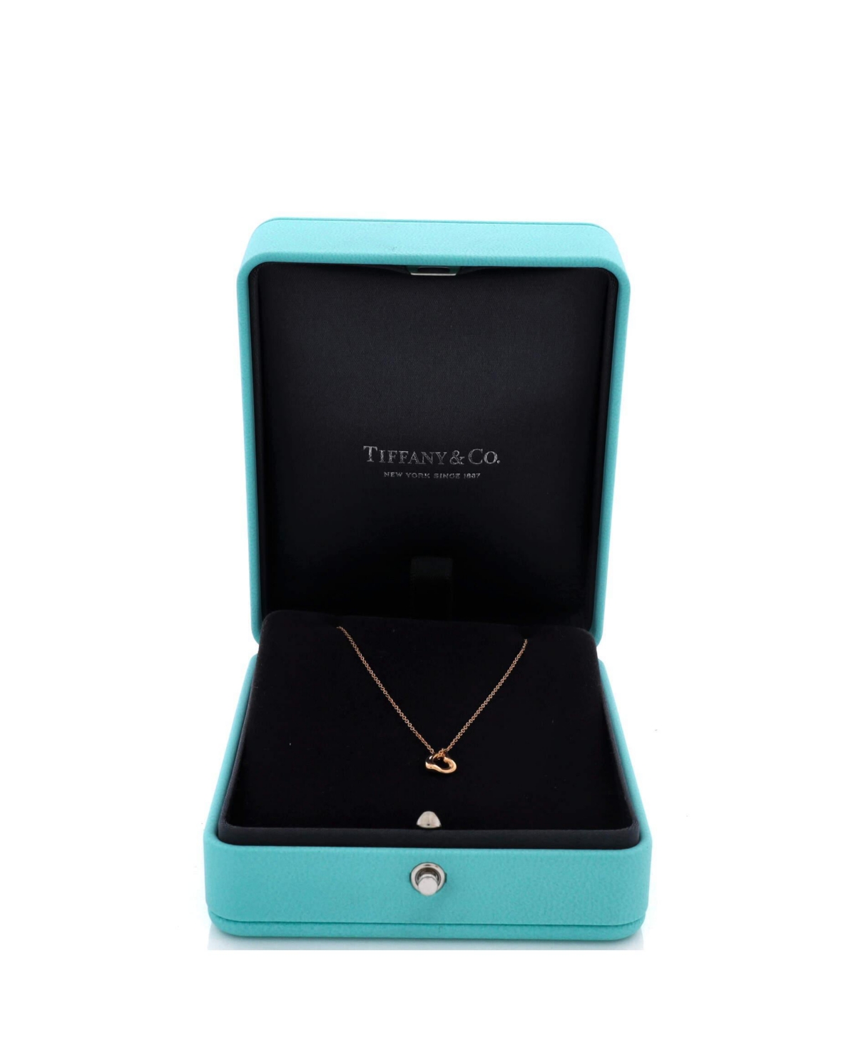 Pre-Owned Tiffany & Co Elsa Peretti Open Heart Pendant Necklace
