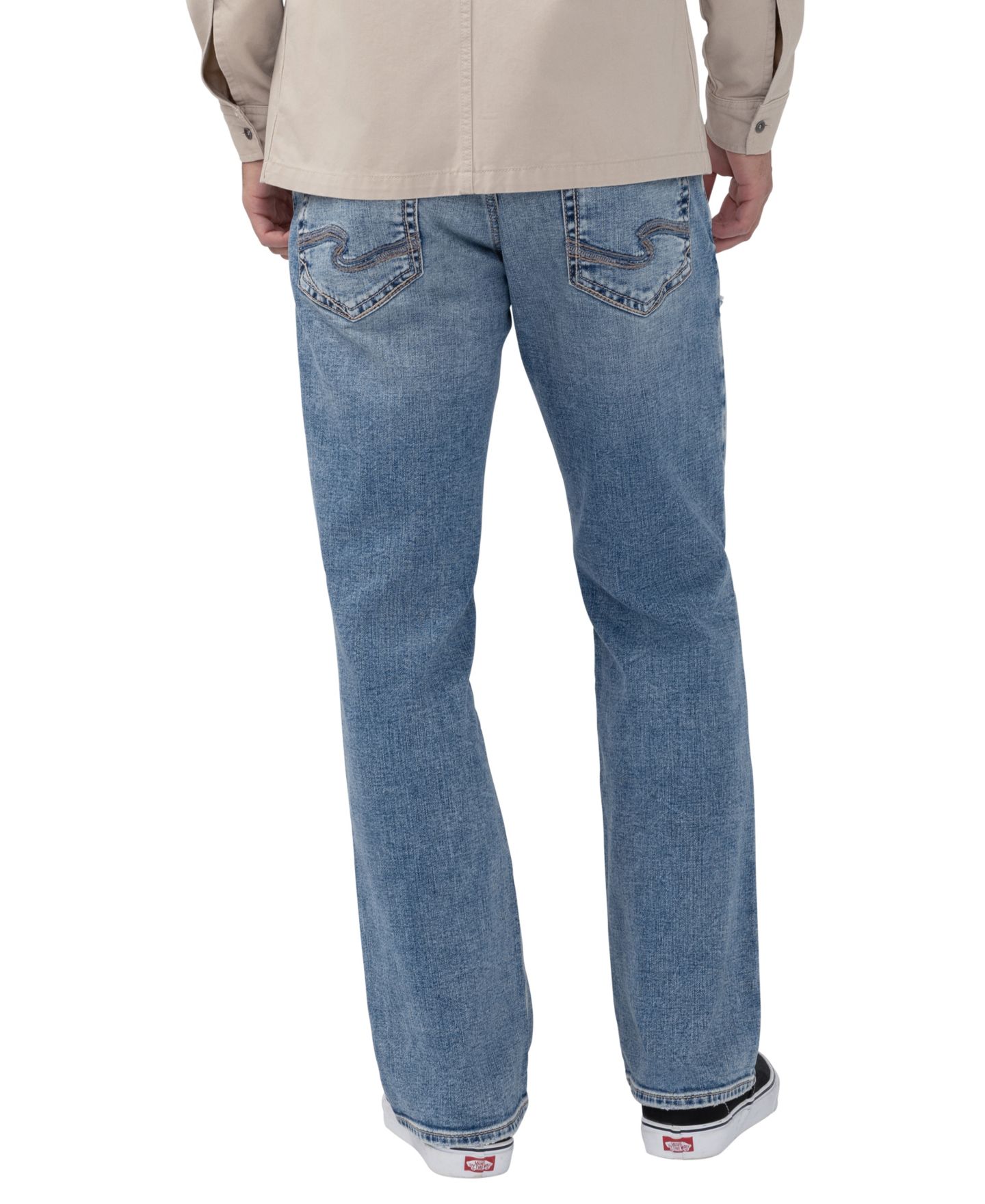 Мужские джинсы Silver Jeans Co. Zac Straight-Leg, цвет: Rockstedy — фото 5