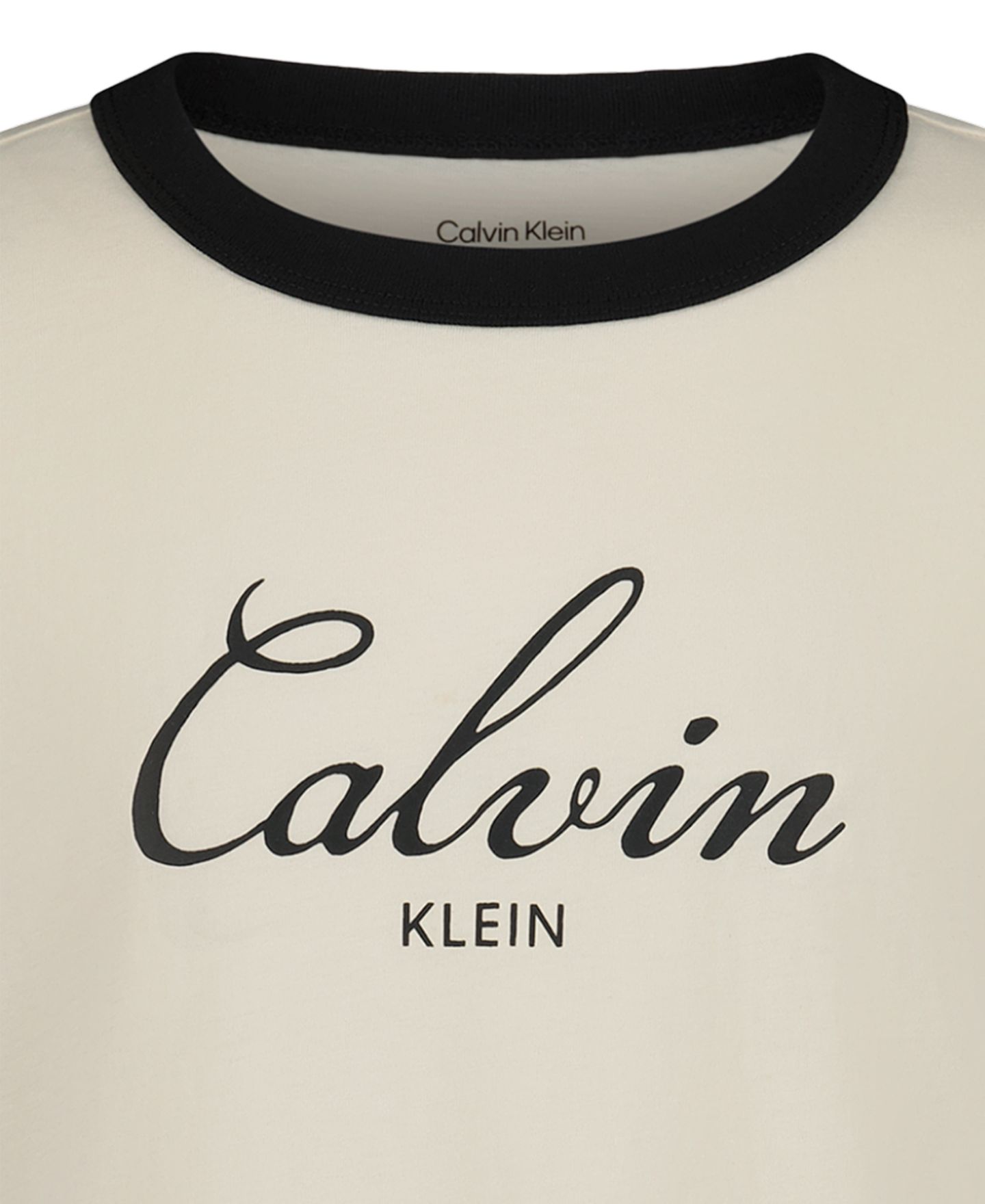 Футболка Calvin Klein Ringer Short-Sleeve для мальчиков, цвет: Turtledove — фото 4
