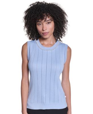 Women's Short-Sleeve Crewneck Sweater