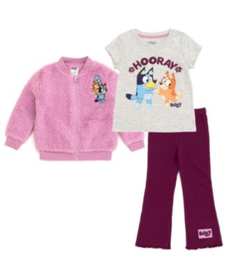Toddler Girls 2T-4T Zip-Up Jacket and Pants Set