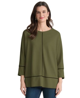 Petite Dolman-Sleeve Tunic Top