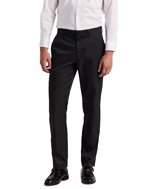 Perry Ellis Portfolio Men's Flat Front Modern-Fit Dress Pants