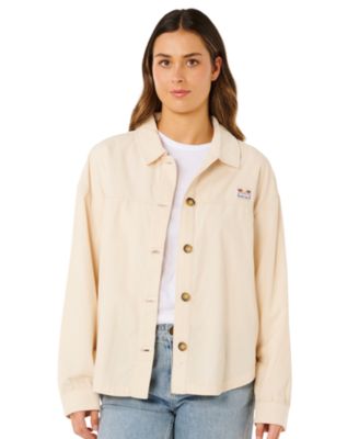 Women's Keepsakes Washed Cord Cotton Button-Front Jacket