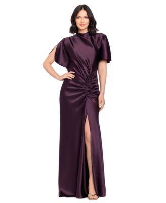 Women's Flutter-Sleeve Gown