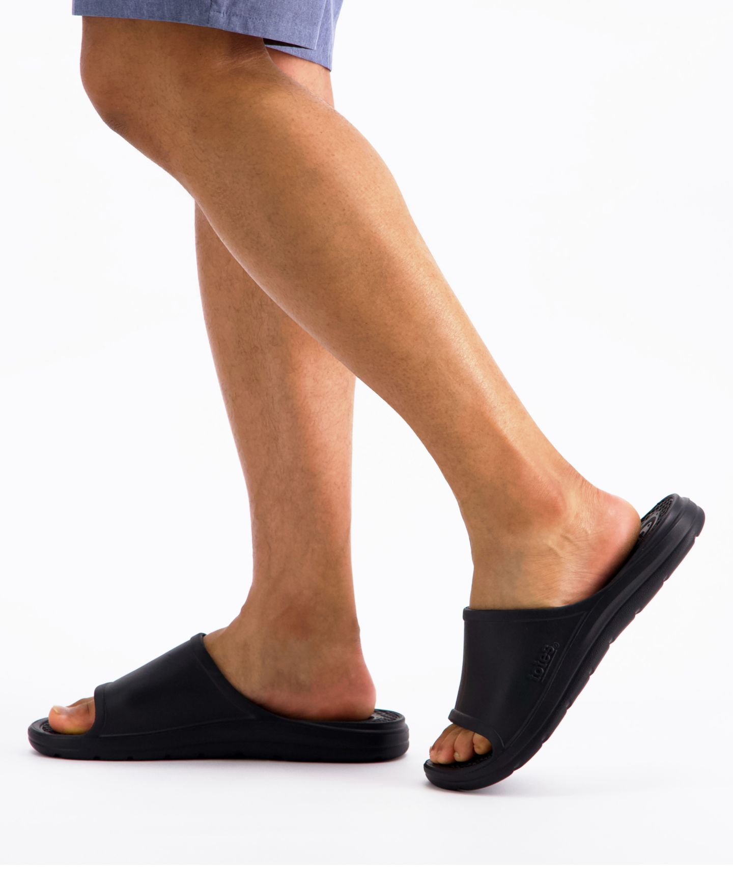 Мужские сандалии Totes Everywear Sport Slides, цвет: Чёрный — фото 2