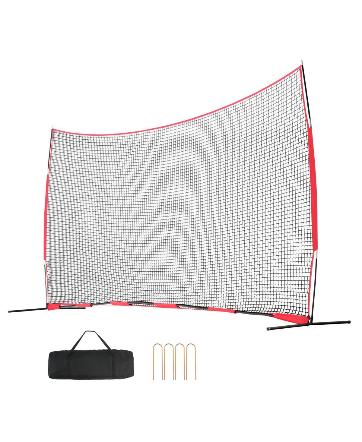 Vevor Barricade Backstop Net Ball Sports Barrier Softball Practice Net 20x10ft