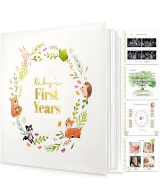 Muse Baby Memory Book Keepsake for Girl, Boy, First 5 Year Baby Journal Milestone Book, 100 Beautiful Pages