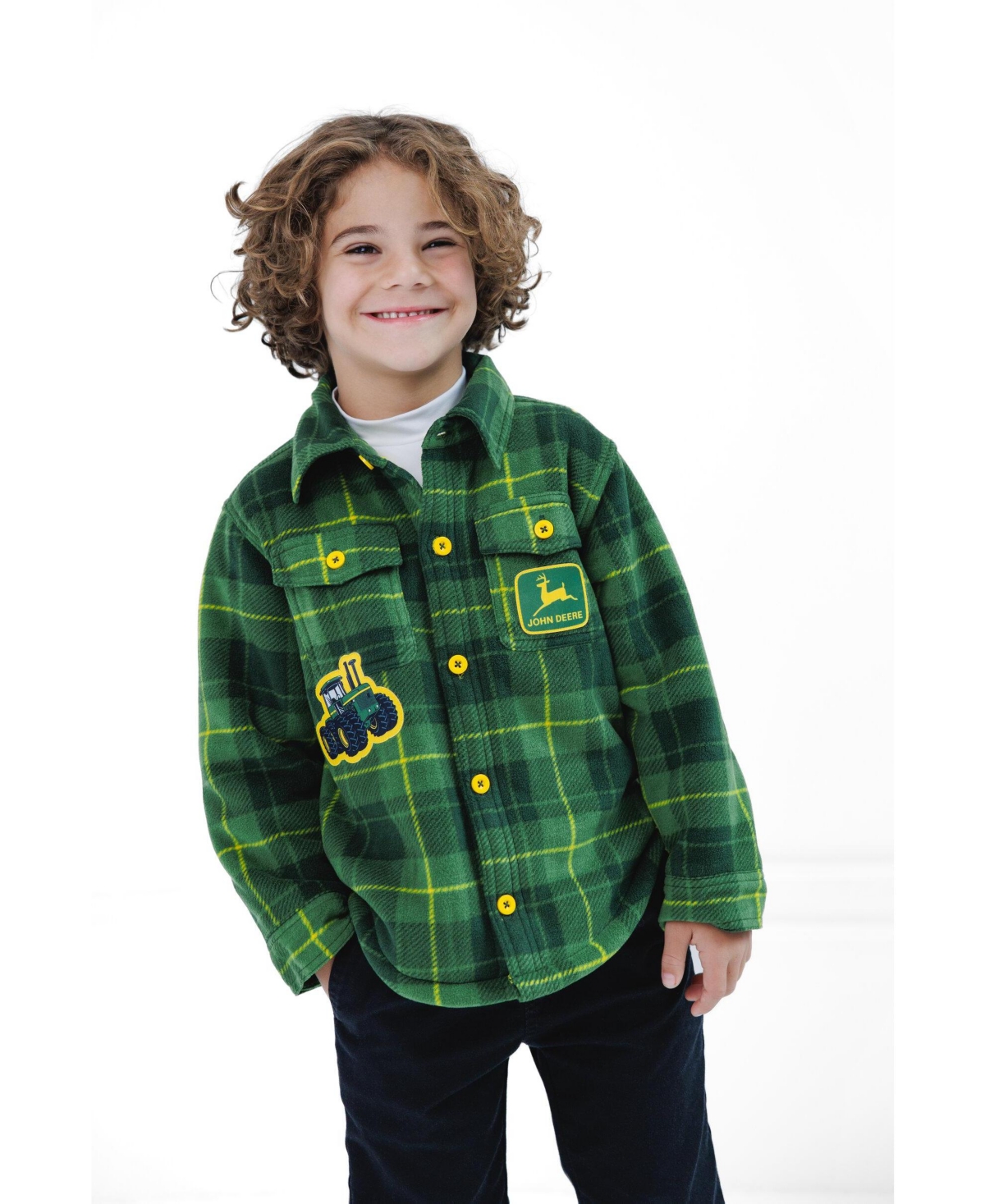 John Deere Toddler Boys Fleece Lined Shacket