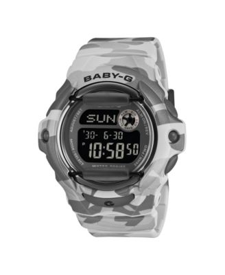 Baby-G Women's Digital Gray Resin Digital Watch 42.6mm