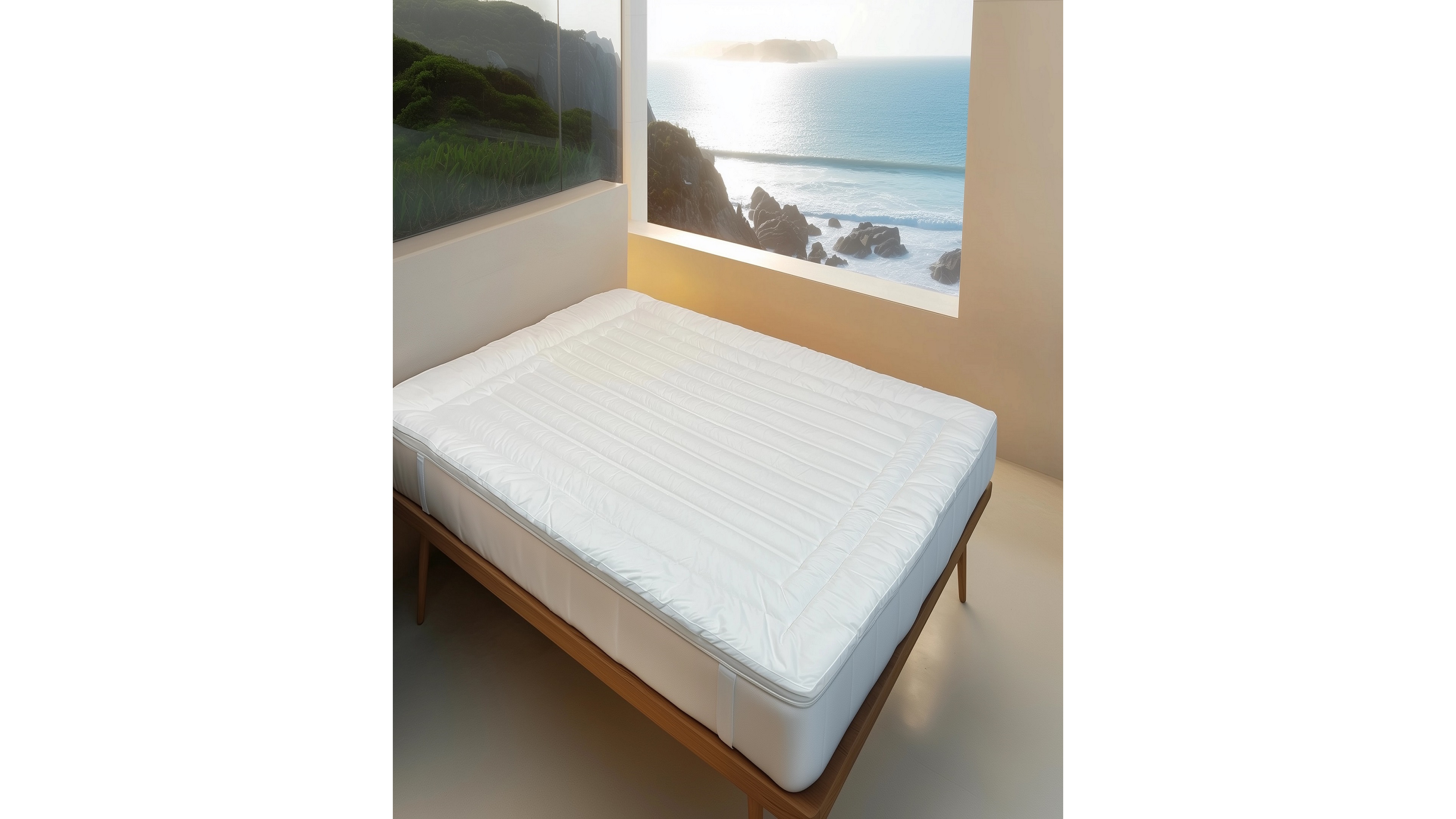 Sleep & Beyond Mypad Washable Wool Mattress Pad, Queen