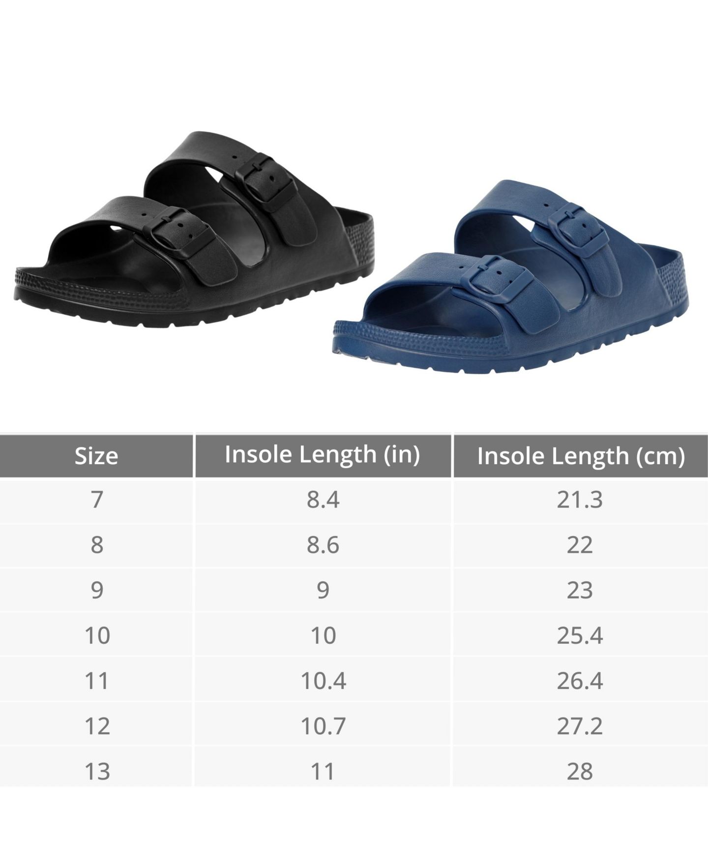Мужские сандалии Alpine Swiss Double Strap EVA Slide Sandals Sole Flat Casual Comfort, цвет: Чёрный — фото 3