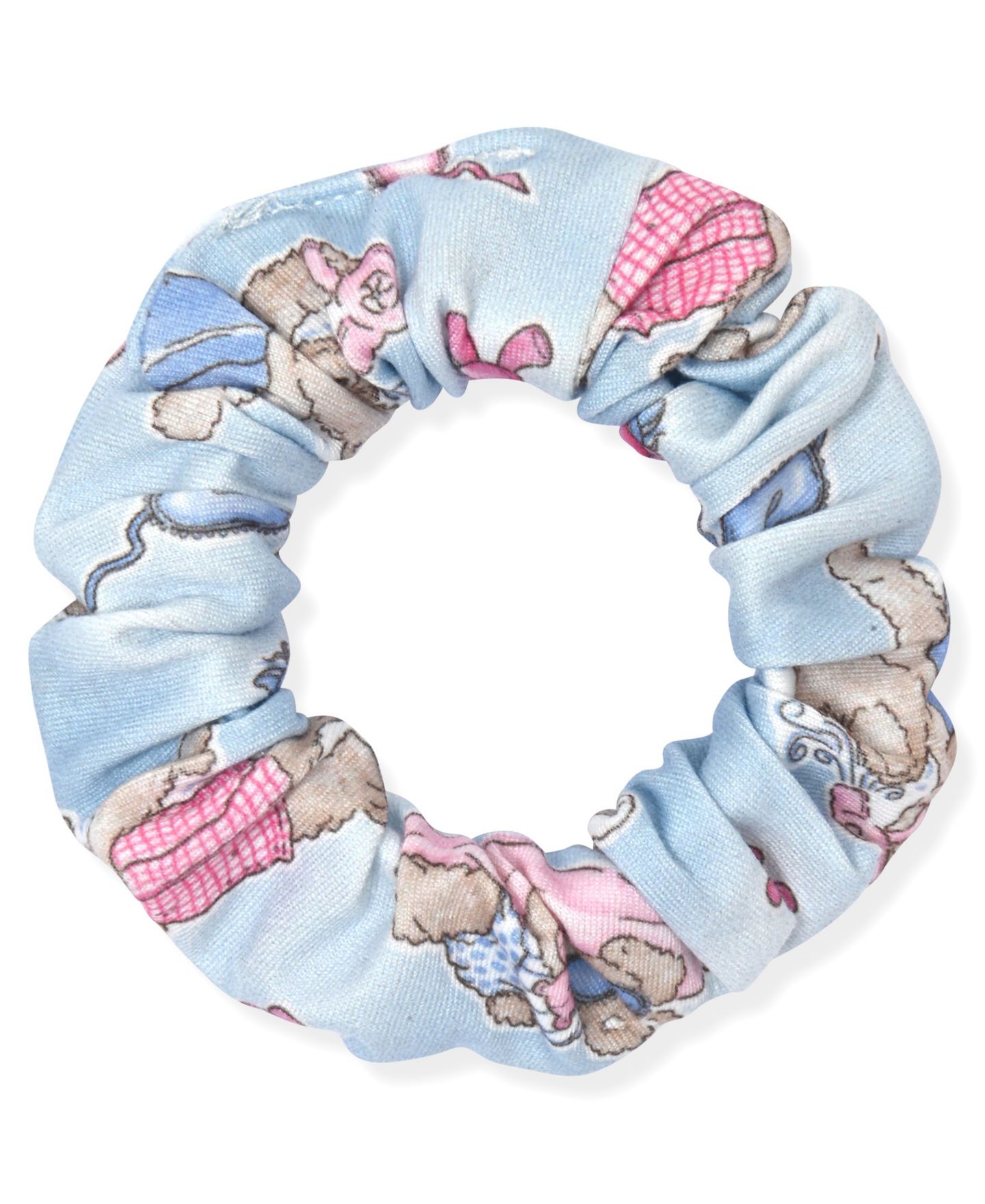Детские топы Max & Olivia Girls' 7-16 Rib Top, Milky Print Pants and Matching Scrunchie Pajama, 3-Piece Set, цвет: Розовый — фото 2