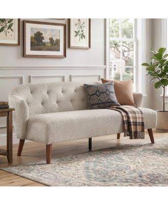 Modern 73.6" Tufted 3-Seater Upholstered Sofa
