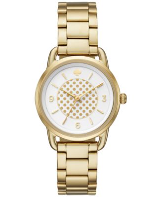 kate spade new york - Women's Boathouse Gold-Tone Stainless Steel Bracelet Watch 30mm KSW1166