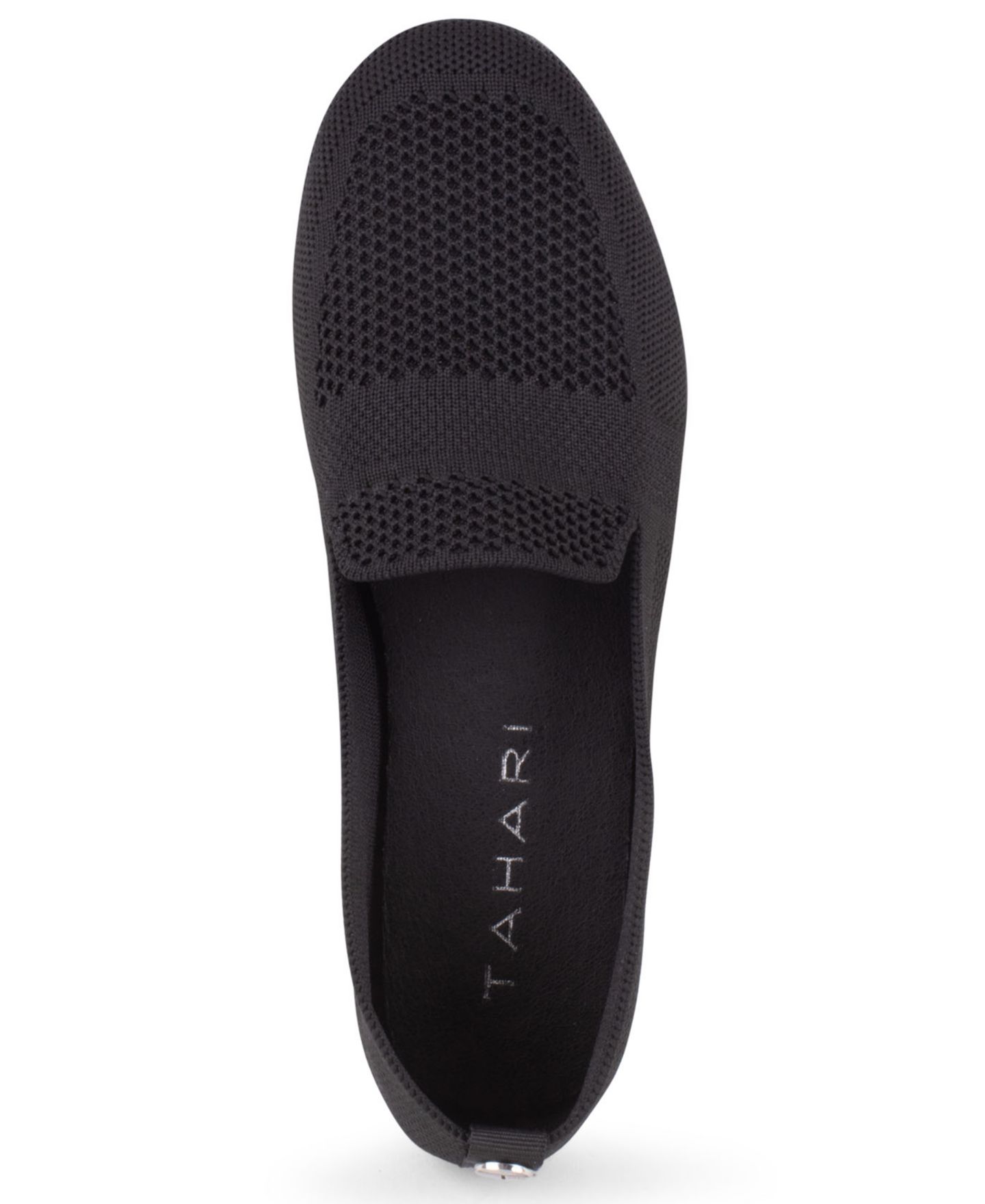 Женские балетки Tahari Natalia Knit Slip-On Flats, цвет: Чёрный — фото 4