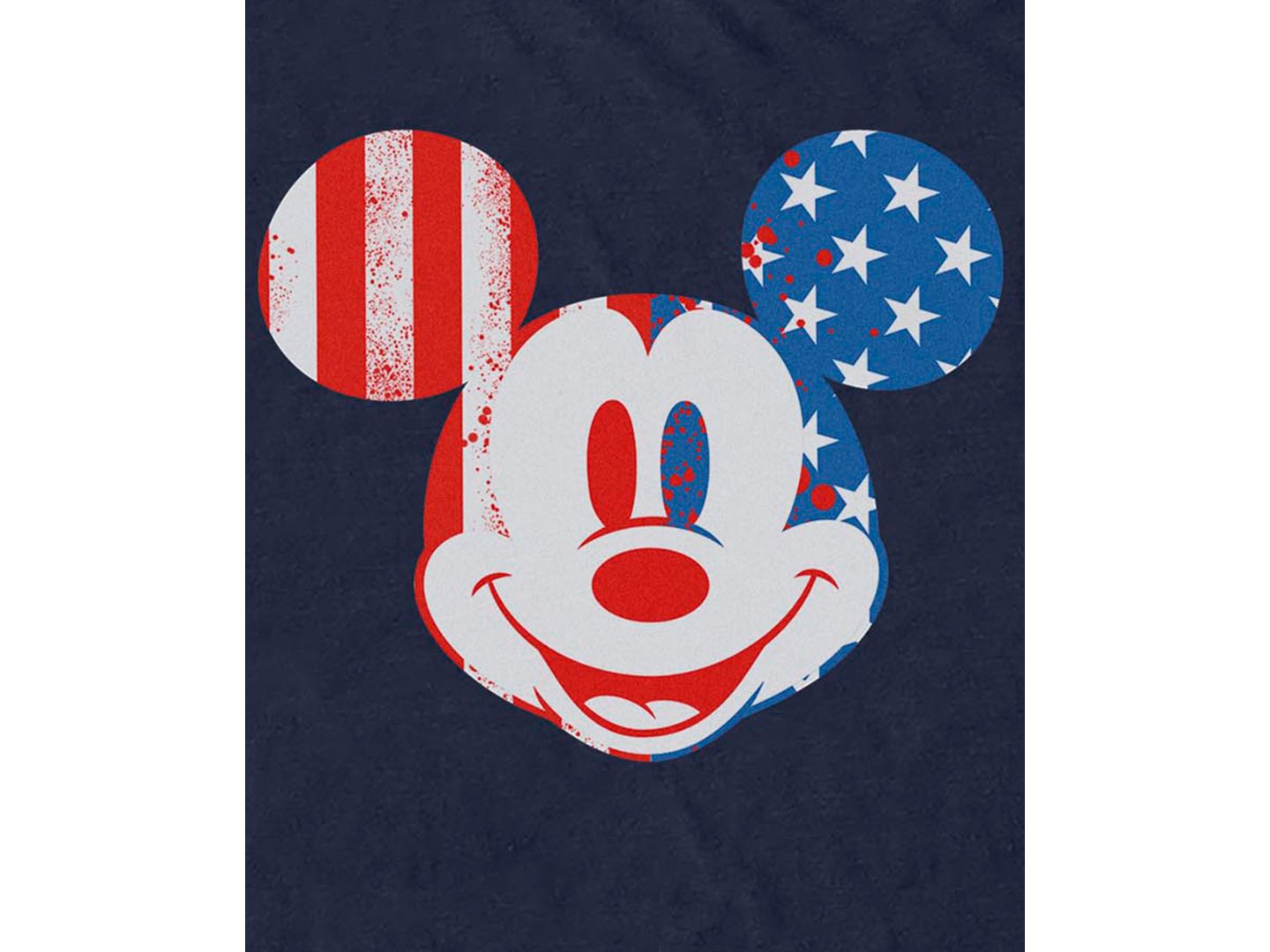 Мужская футболка Fifth Sun Dis Mickey Flag Face Graphic, цвет: Тёмно-синий — фото 3