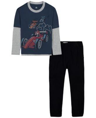 Toddler Boys' 2T-5T Long-Sleeve Top and Pants, 2-Piece Set