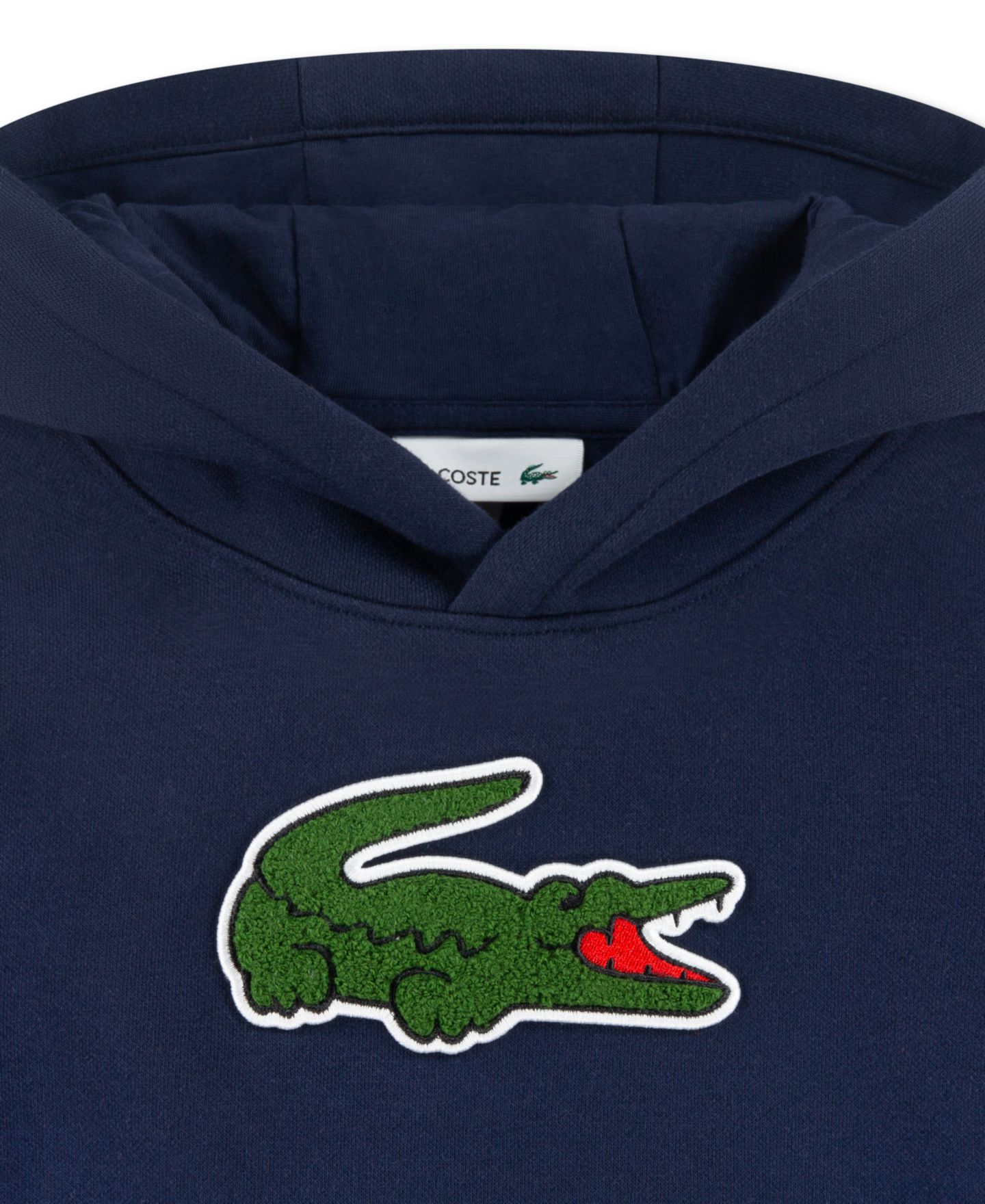 Худи Lacoste Long-Sleeve Chenille Patch для мальчиков, цвет: Морской — фото 3