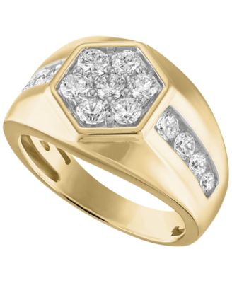 Diamond Ring (1-1/2 ct. t.w.) in Gold-Plated Sterling Silver