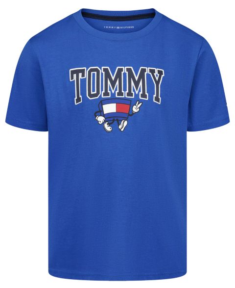 Футболка Tommy Hilfiger Graphic Mascot Short-Sleeve T-Shirt для мальчиков, цвет: Синий