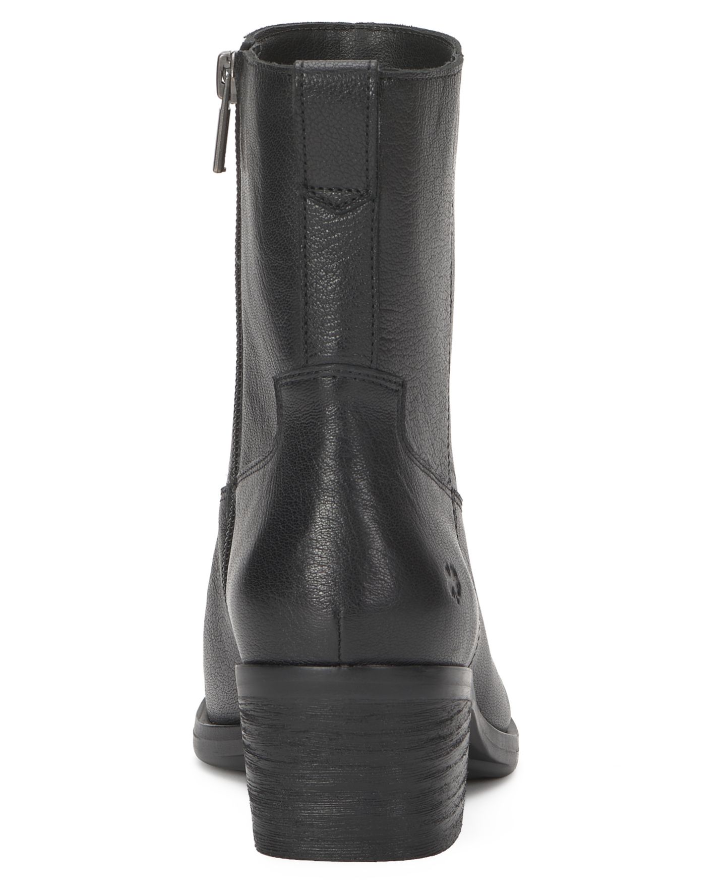 Женские ботинки Lucky Brand Flara Leather Almond Toe Ankle Booties, цвет: Чёрный кожаный — фото 3