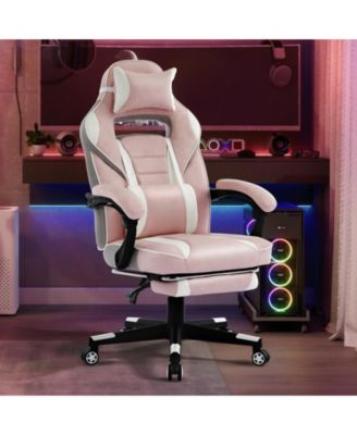 Big and Tall High Back Leather Office Chair with Footrest, Adjustable Lumbar and Headrest