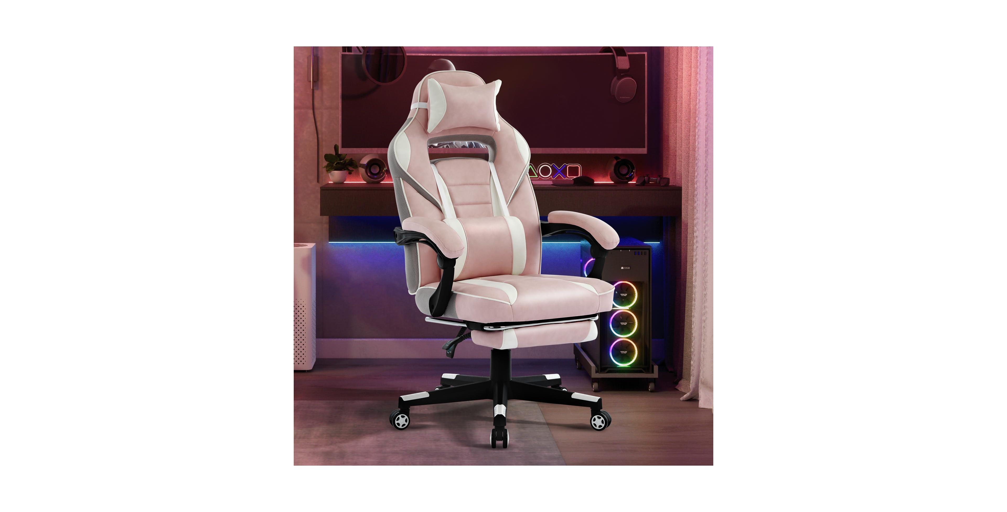 homfan Big and Tall High Back Leather Office Chair with Footrest, Adjustable Lumbar and Headrest