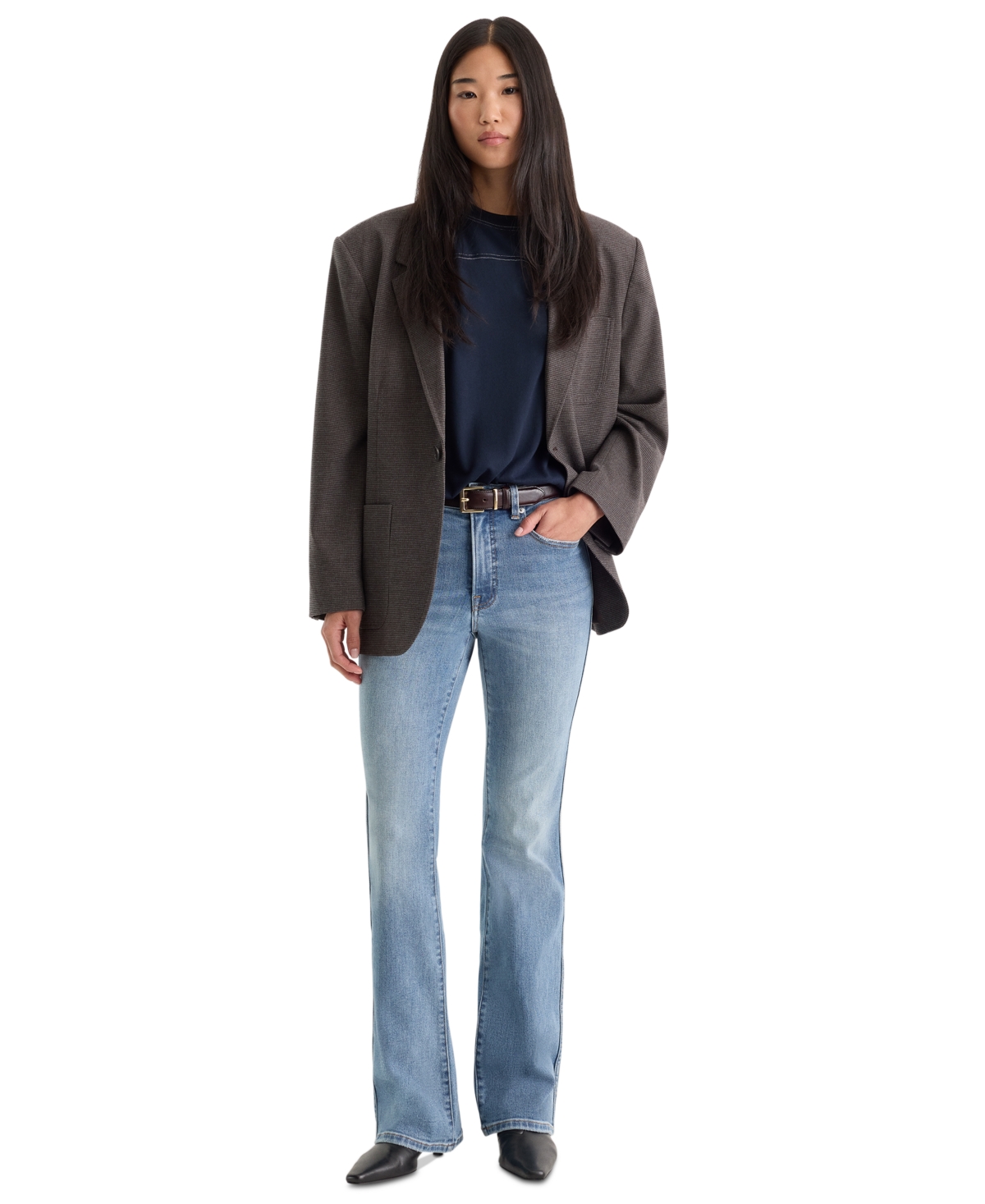 Good American Women's High-Rise Slim Bootcut Jeans