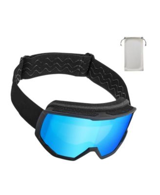 Ski Goggles, Cylindrical Lens with Revo Coating, OTG Anti fog Snow Goggles for Men Women Youth
